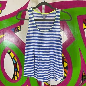 JCP, 100% Linen Striped Tank Top. Size Small. Excellent condition!